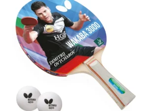 RAQUETA WAKABA 3000 + 2 BOLAS BUTTERFLY